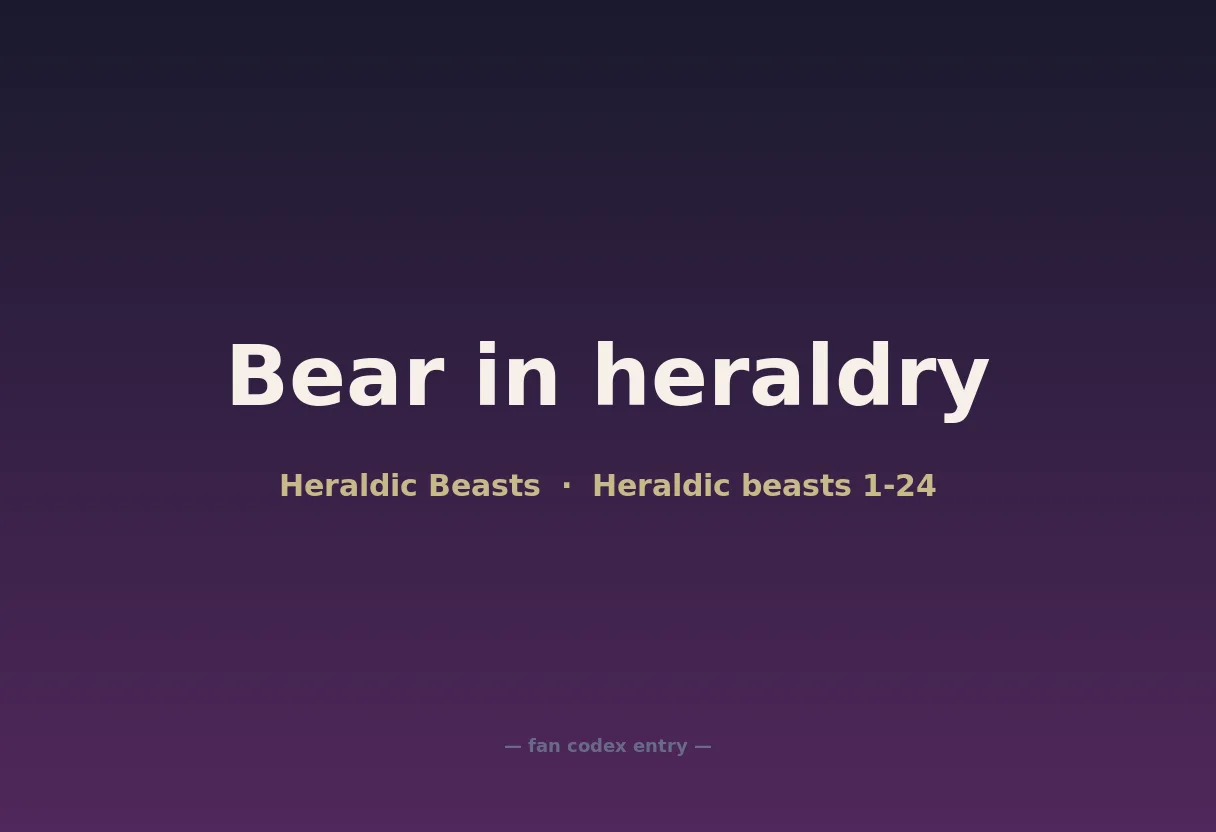 Bear in heraldry