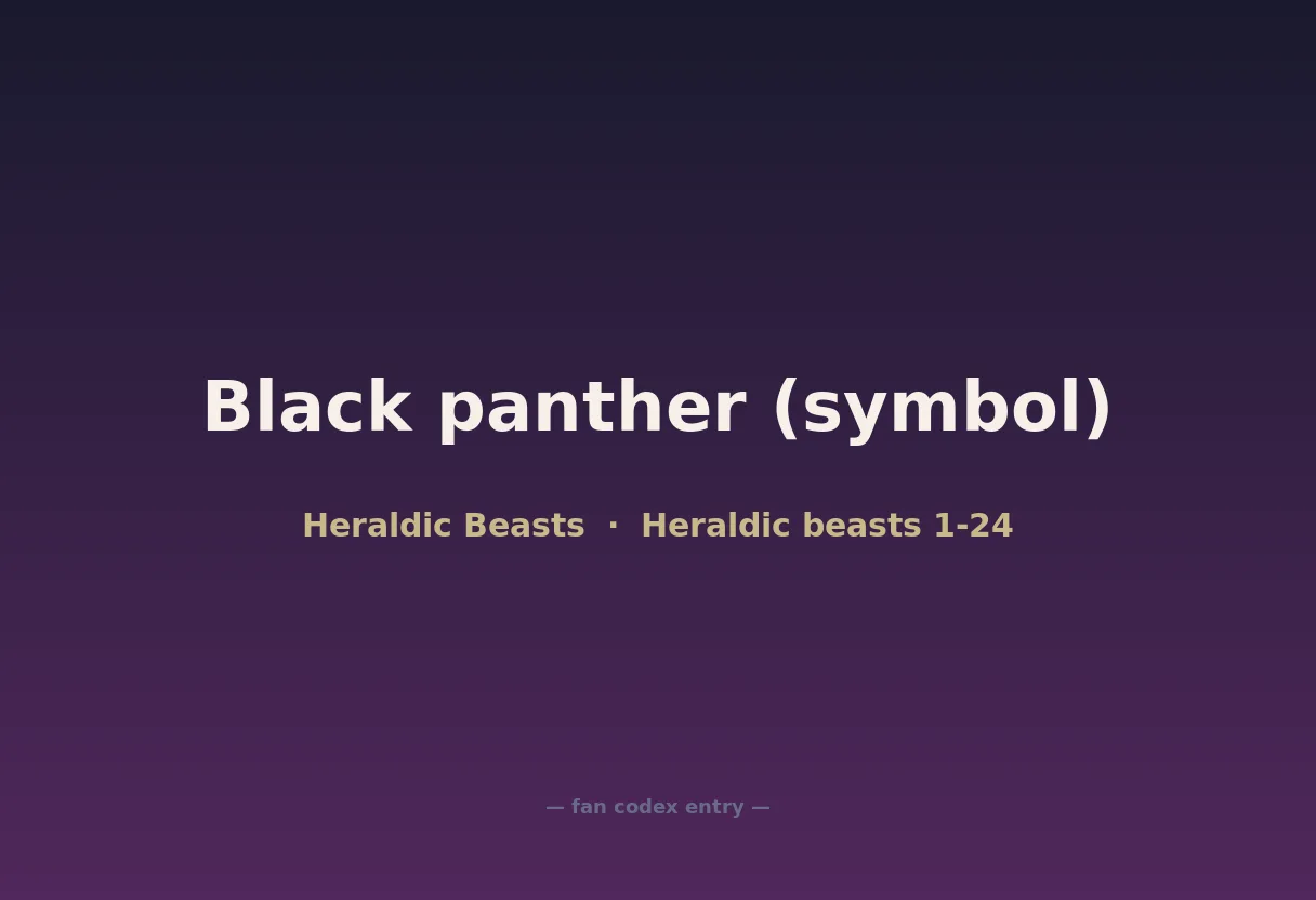 Black panther (symbol)